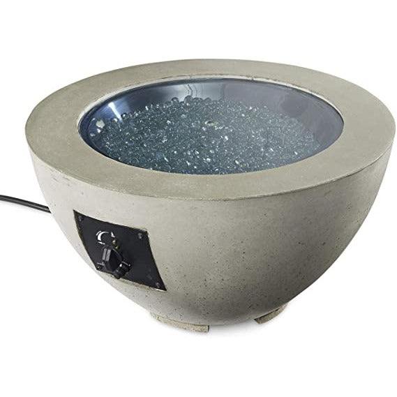 Outdoor Greatroom Natural Grey Cove Edge 42" Round Gas Fire Pit Bowl