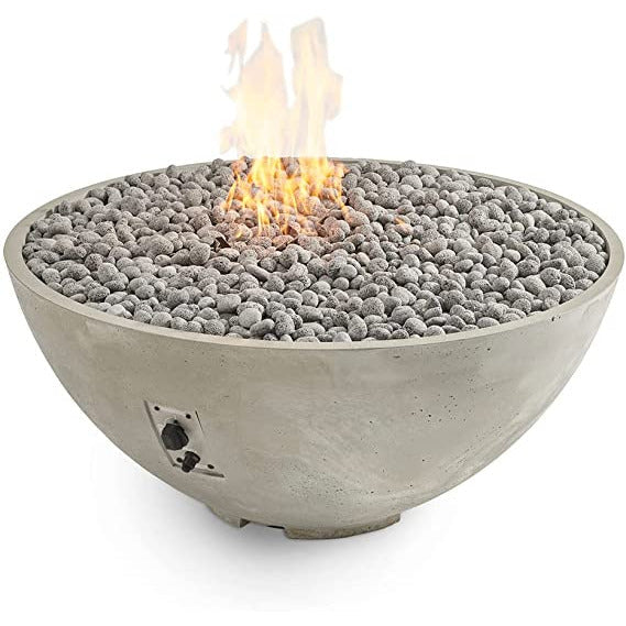 Outdoor Greatroom Midnight Mist Cove Edge 42" Round Gas Fire Pit Bowl