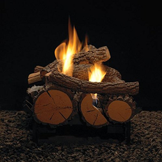 Empire Comfort 24" Rock Creek Log Set With Millivolt VF/V Slope Glaze Vista Burner - LP