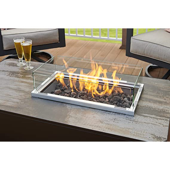 Outdoor Greatroom Kinney Rectangular Gas Fire Pit Table