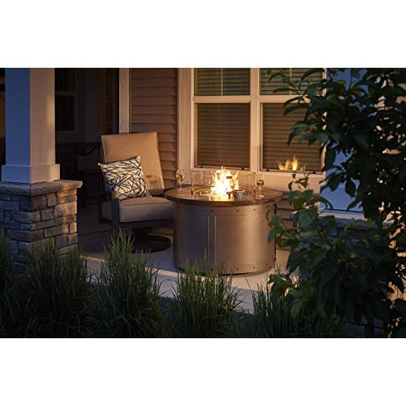 Outdoor Greatroom Edison Round Gas Fire Pit Table