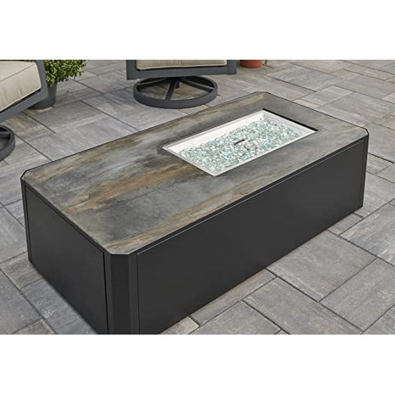 Outdoor Greatroom Kinney Rectangular Gas Fire Pit Table