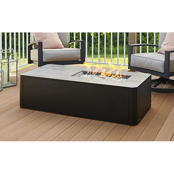 Outdoor Greatroom Kinney Rectangular Gas Fire Pit Table