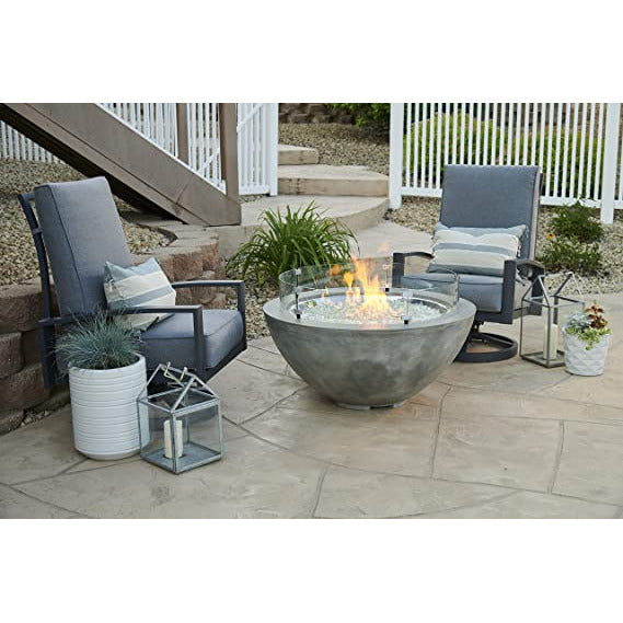 Outdoor Greatroom Natural Grey Cove 42 inch Round Gas Fire Pit Bowl