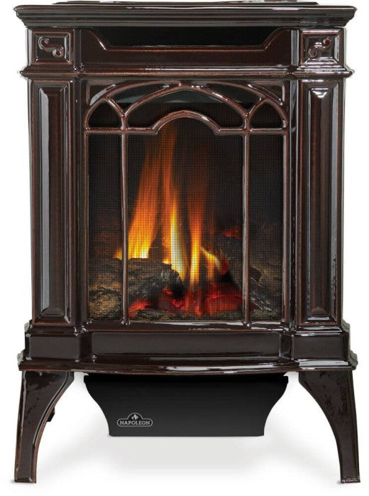 Napoleon Castlemore™ Brown Direct Vent Gas Stove, Millivolt Ignition