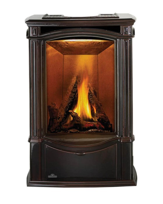 Napoleon Castlemore™ Brown Direct Vent Gas Stove, Millivolt Ignition