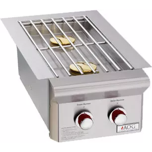 AMERICAN OUTDOOR GRILL L Series Built-in Double Side Burner: Liquid Propane