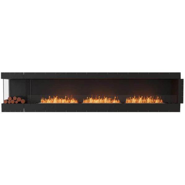 ECOSMART Flex 140LC.BXL Left Corner Fireplace Insert with Black Burner