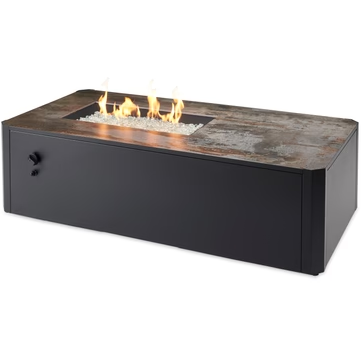 Outdoor Greatroom Kinney Rectangular Gas Fire Pit Table