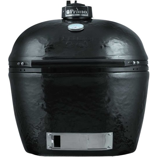 Primo Ceramic Oval X-Large Charcoal Grill Smoker with Stainless Steel Grates