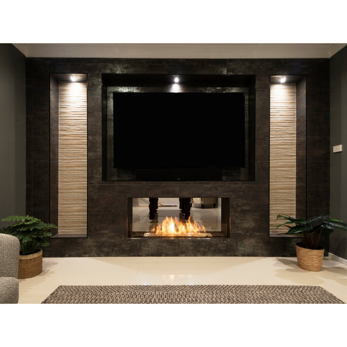 ECOSMART Flex 122DB Double Sided Fireplace Insert with Black Burner