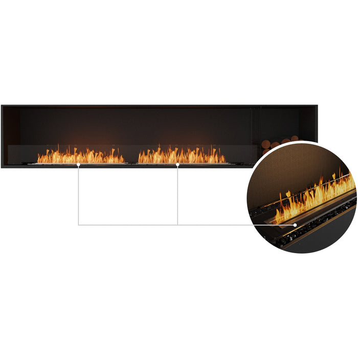 ECOSMART Flex 104SS.BXR Single Sided Fireplace Insert With Black Burner