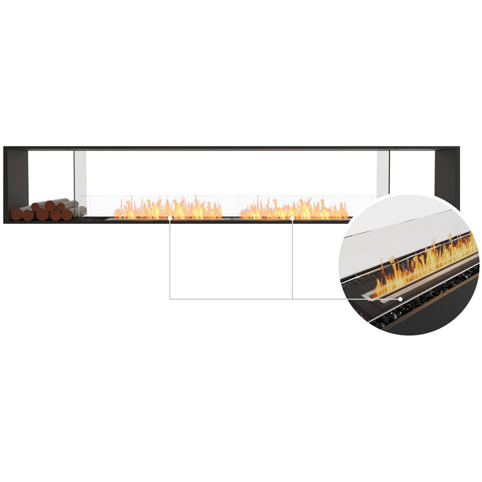 ECOSMART Flex 122DB.BX2 Double Sided Fireplace Insert with Stainless Steel Burner