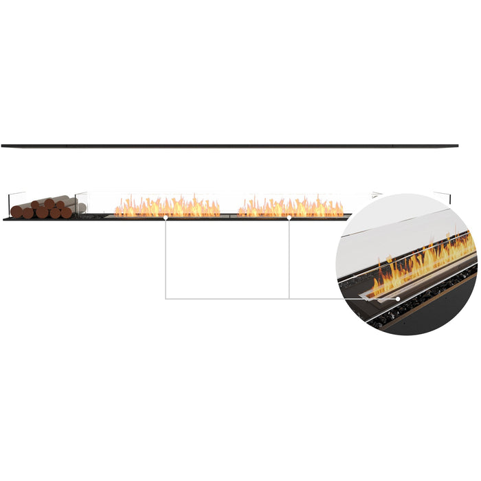 ECOSMART Flex 122IL.BX2 Island Fireplace Insert with Black Burner