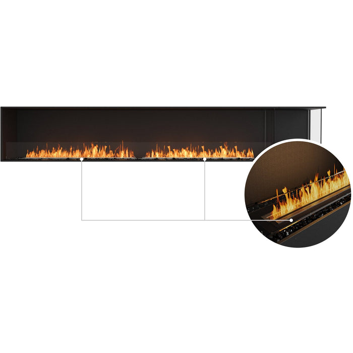 ECOSMART Flex 122RC.BXR Right Corner Fireplace Insert with Stainless Steel Burner