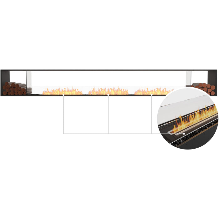 ECOSMART Flex 158DB.BX2 Double Sided Fireplace Insert with Stainless Steel Burner