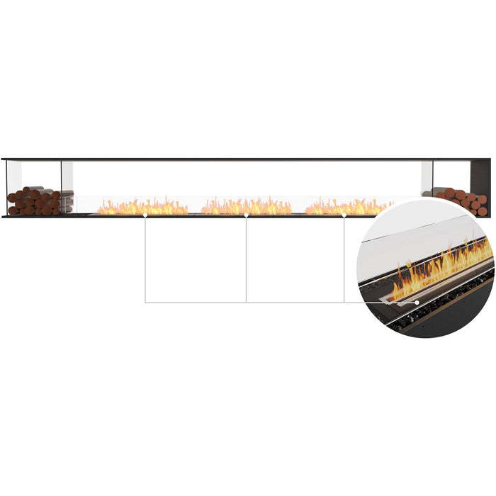 ECOSMART Flex 158PN.BX2 Peninsula Fireplace Insert with Stainless Steel Burner