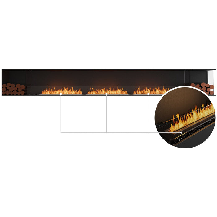 ECOSMART Flex 158RC.BX2 Right Corner Fireplace Insert with Black Burner