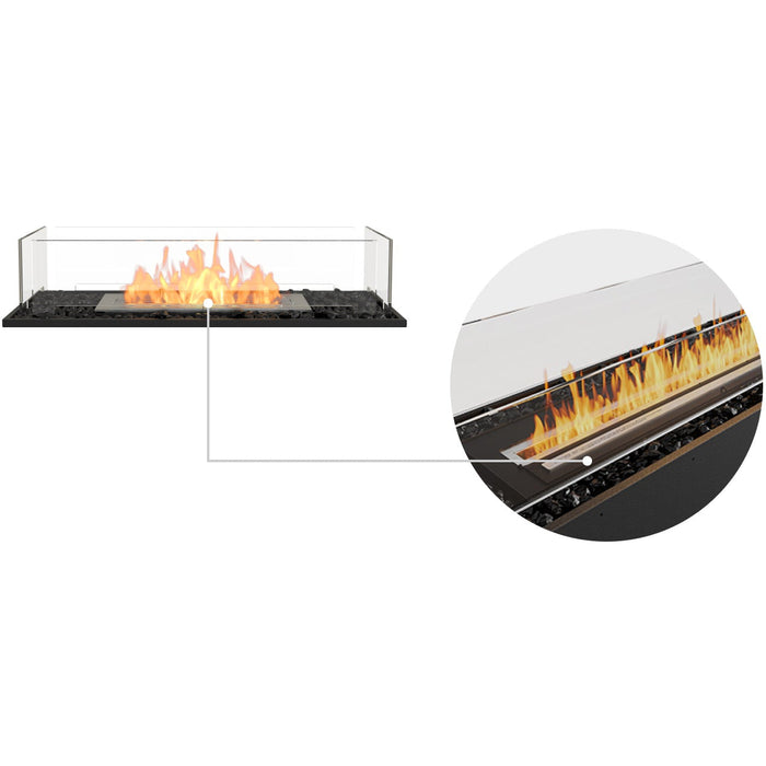 ECOSMART Flex 32BN Bench Fireplace Insert with Black Burner