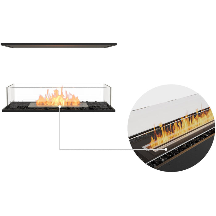 ECOSMART Flex 32IL Island Fireplace Insert with Black Burner