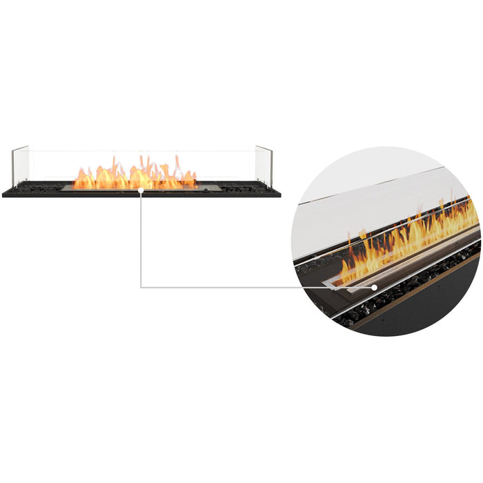 ECOSMART Flex 42BN Bench Fireplace Insert with Black Burner