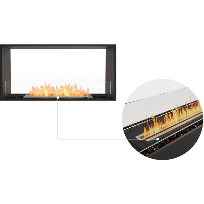 ECOSMART Flex 42DB Double Sided Fireplace Insert with Black Burner