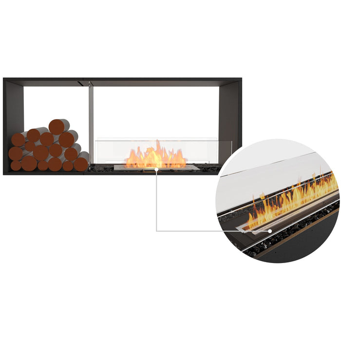 ECOSMART Flex 50DB.BX1 Double Sided Fireplace Insert with Stainless Steel Burner