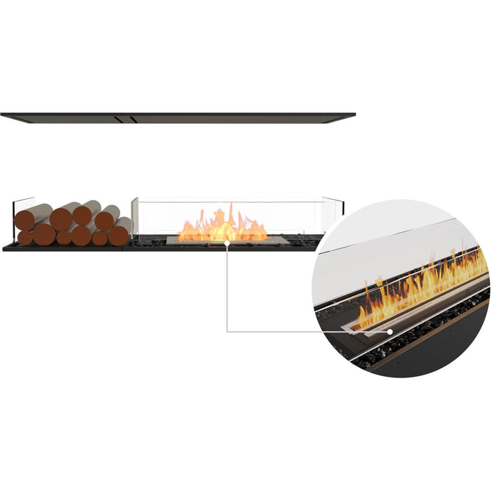 ECOSMART Flex 50IL.BX1 Island Fireplace Insert with Black Burner