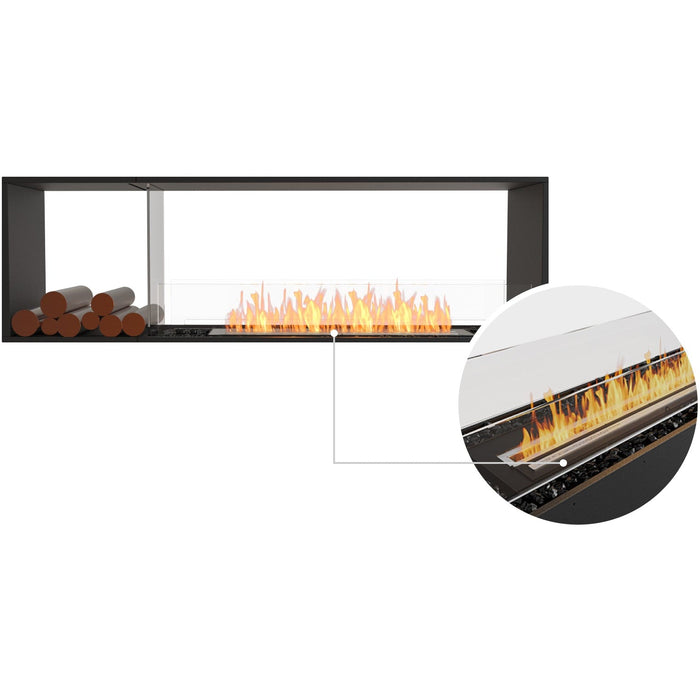 ECOSMART Flex 68DB.BX1 Double Sided Fireplace Insert with Black Burner