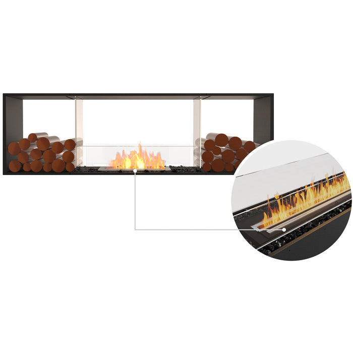 ECOSMART Flex 68DB.BX2 Double Sided Fireplace Insert with Stainless Steel Burner