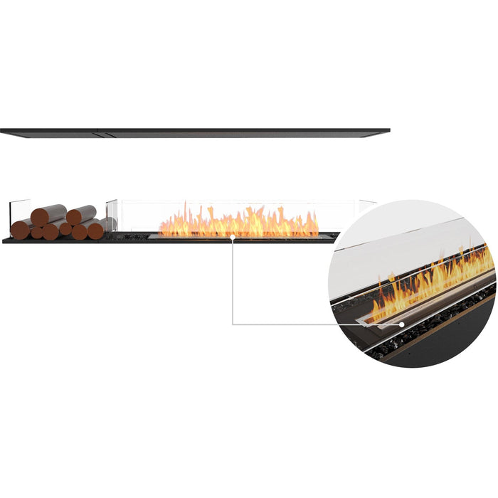 ECOSMART Flex 68IL.BX1 Island Fireplace Insert with Black Burner