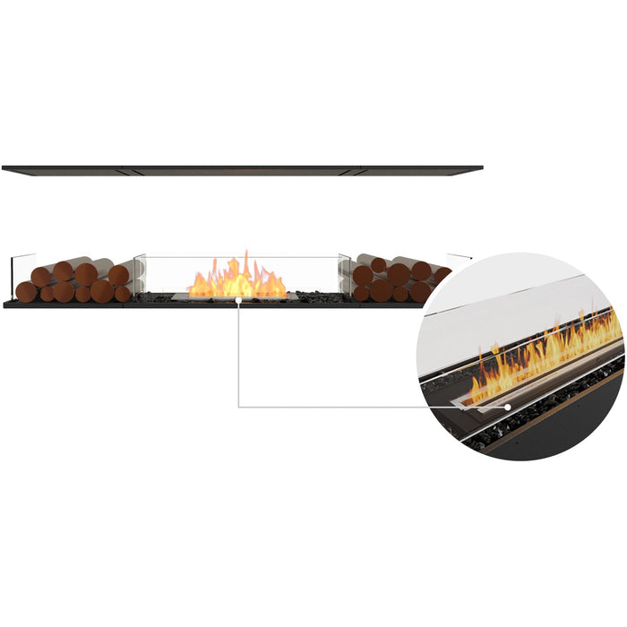 ECOSMART Flex 68IL.BX2 Island Fireplace Insert with Stainless Steel Burner