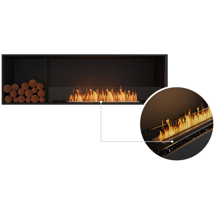 ECOSMART Flex 68SS.BXL Single Sided Fireplace Insert With Stainless Steel Burner