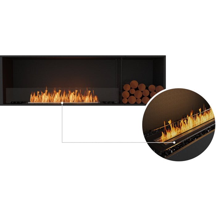 ECOSMART Flex 68SS.BXR Single Sided Fireplace Insert With Stainless Steel Burner