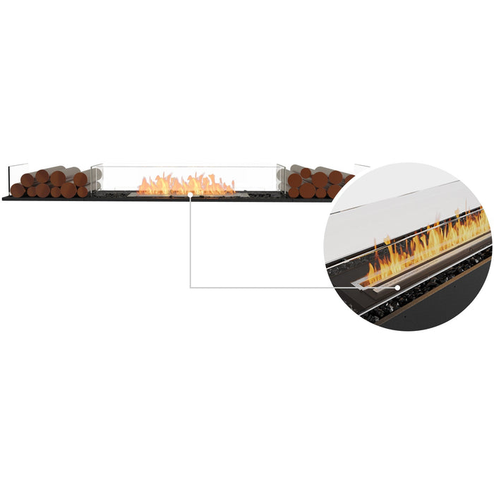 ECOSMART Flex 78BN.BX2 Bench Fireplace Insert With Black Burner