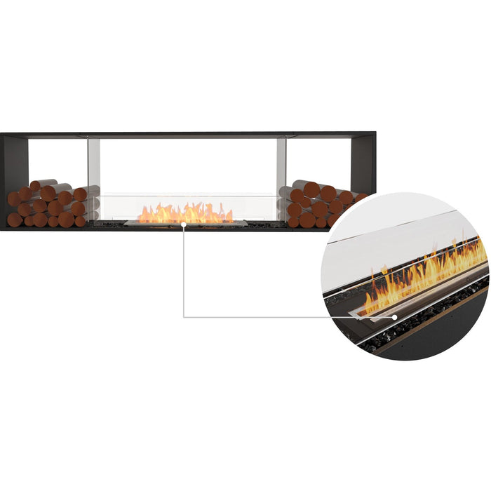 ECOSMART Flex 78DB.BX2 Double Sided Fireplace Insert with Stainless Steel Burner