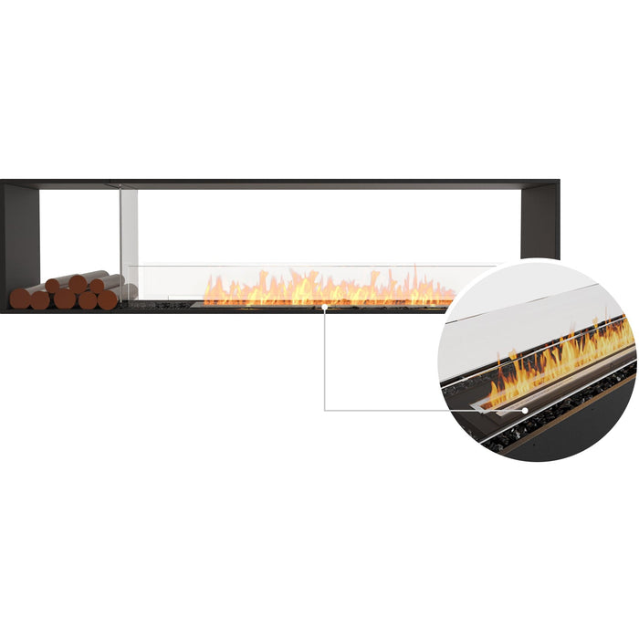 ECOSMART Flex 86DB.BX1 Double Sided Fireplace Insert with Stainless Steel Burner