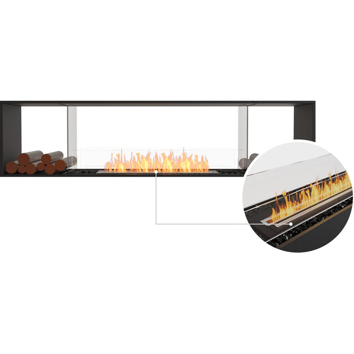 ECOSMART Flex 86DB.BX2 Double Sided Fireplace Insert with Black Burner