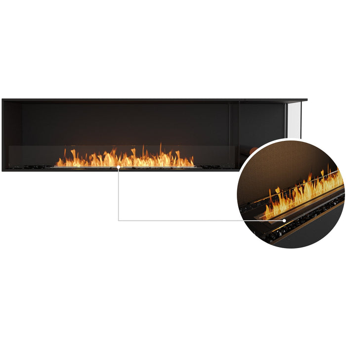 ECOSMART Flex 86RC.BXR Right Corner Fireplace Insert with Stainless Steel Burner