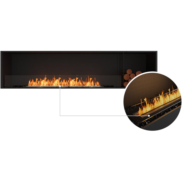 ECOSMART Flex 86SS.BXR Single Sided Fireplace Insert With Stainless Steel Burner