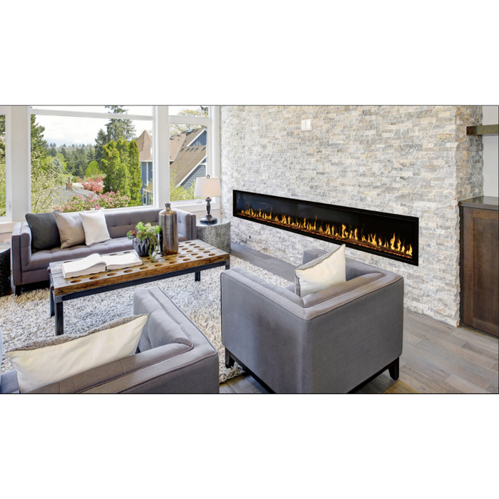 Modern Flames 100" Orion Multi Heliovision Electric Fireplace Includes Free 2 Year Extended Warranty