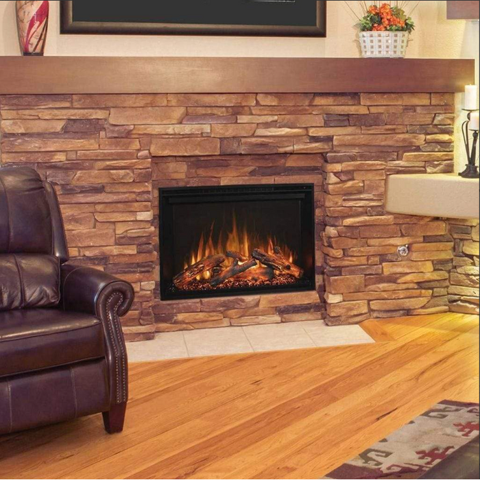 Modern Flames 26" Redstone Series Electric Fireplace Built-In Flush Mount Includes Free 2 Year Extended Warranty