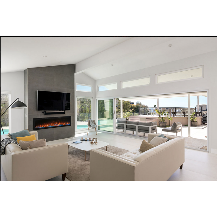 Modern Flames 100" Landscape Contemporary Electric Fireplace Fullview 2 Series Includes Free 2 Year Extended Warranty