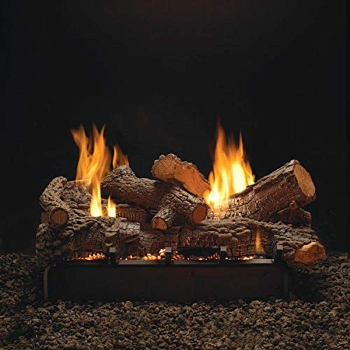 Empire Comfort 24" Rock Creek Log Set With Millivolt VF/V Slope Glaze Vista Burner - LP