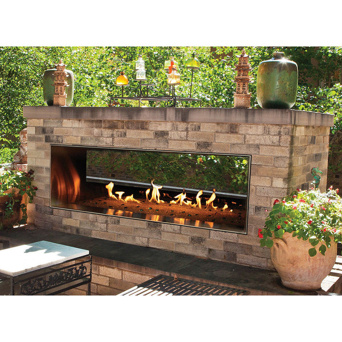 Empire Carol Rose 48" Outdoor SS See-Through Linear Fireplace