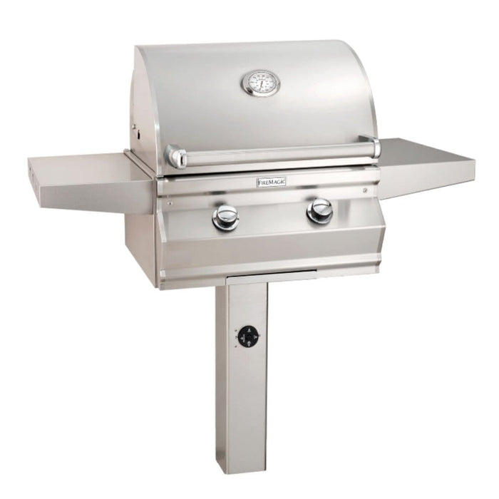 Fire Magic Grill 24" 2-Burner Choice C430s In-Ground Post Mount Gas Grill w/ Analog Thermometer