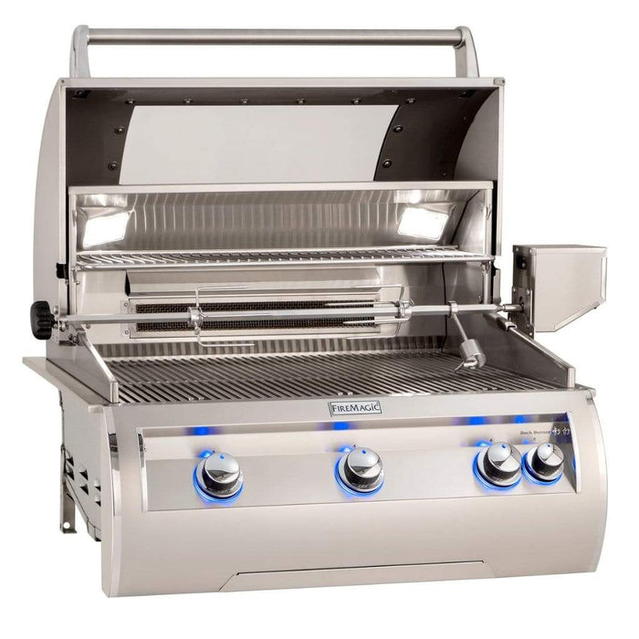 Fire Magic Grill 30" 3-Burner Echelon Diamond E660i Built-In Gas Grill w/ Rotisserie & Analog Thermometer