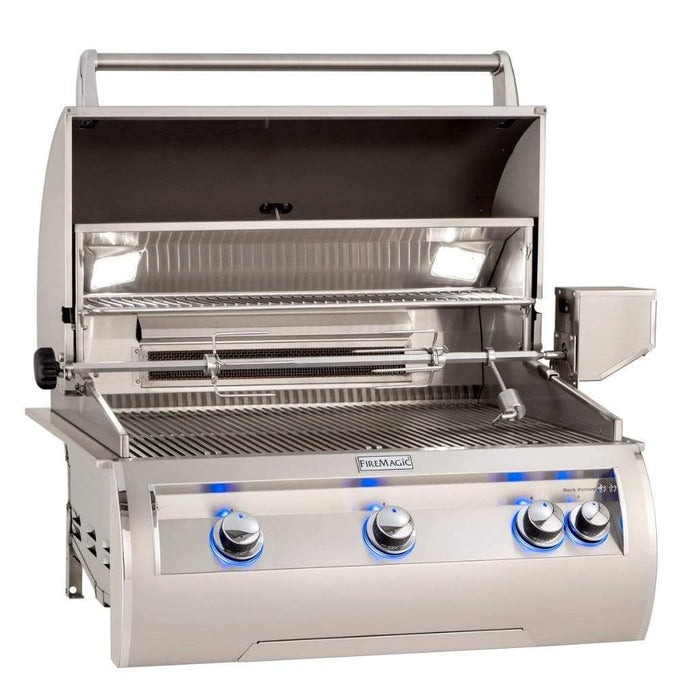 Fire Magic Grill 30" 3-Burner Echelon Diamond E660i Built-In Gas Grill w/ Rotisserie & Analog Thermometer