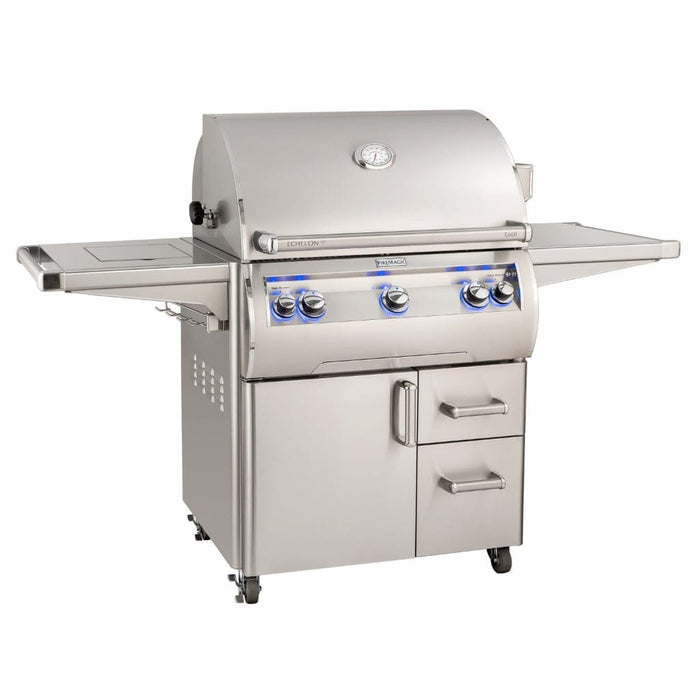 Fire Magic Grill 30" 3-Burner Echelon Diamond E660s Gas Grill w/ Single Side Burner, Rotisserie & Analog Thermometer