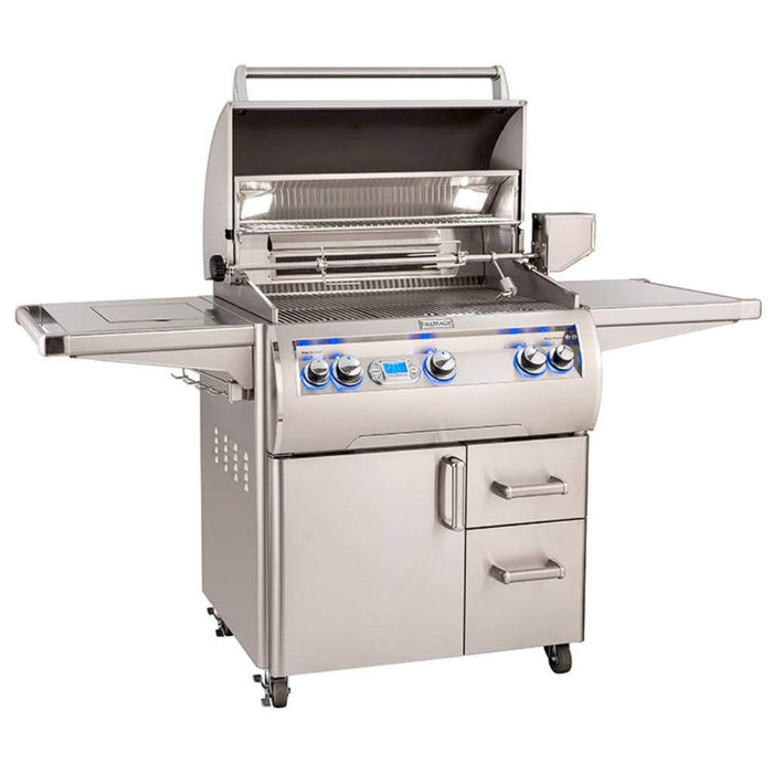 Fire Magic Grill 30" 3-Burner Echelon Diamond E660s Gas Grill w/ Single Side Burner, Rotisserie & Digital Thermometer